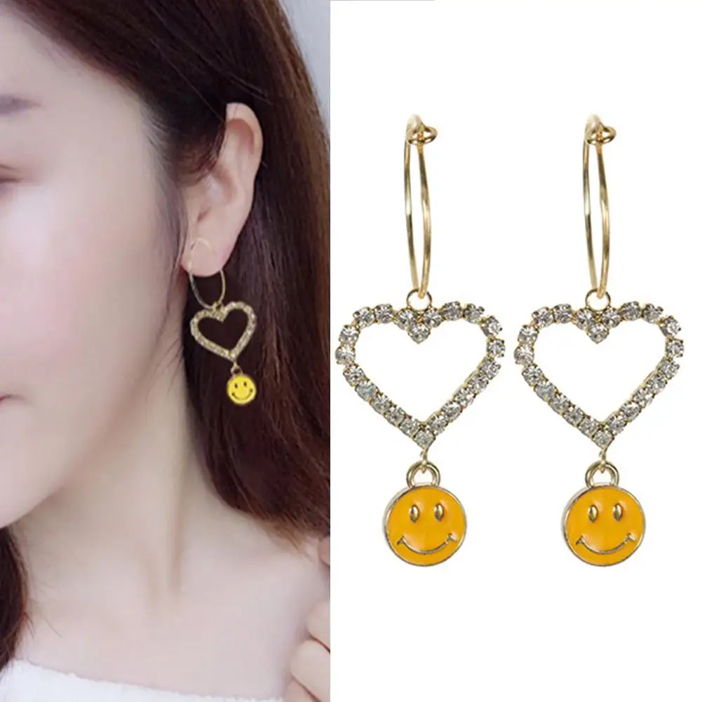 

Dangle earrings for women Drip heart-shaped earrings Peach heart earrings Heart-shaped pendant fine jewelry accessories earrings