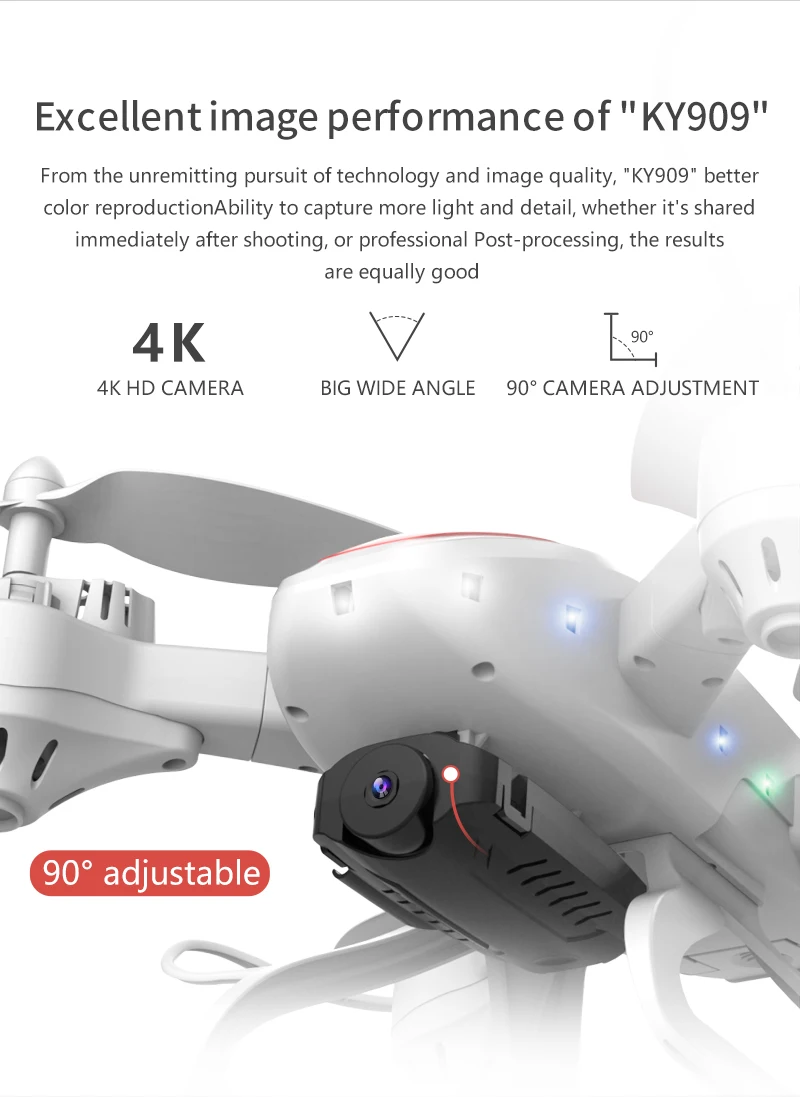 4K камера Дрон WiFi FPV широкоугольный оптический поток Квадрокоптер RC вертолет складной Профессиональный дроны мальчик игрушки VS SG901 подарок