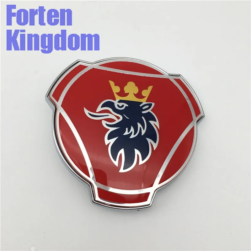 red and blue 1 подходит для ПК для Scania 80 мм грузовик на заказ передняя решетка, эмблема на решетку значок с мерцающим освещением 24 В светодиодный цвет освещения полосы пластины - Цвет: red and blue