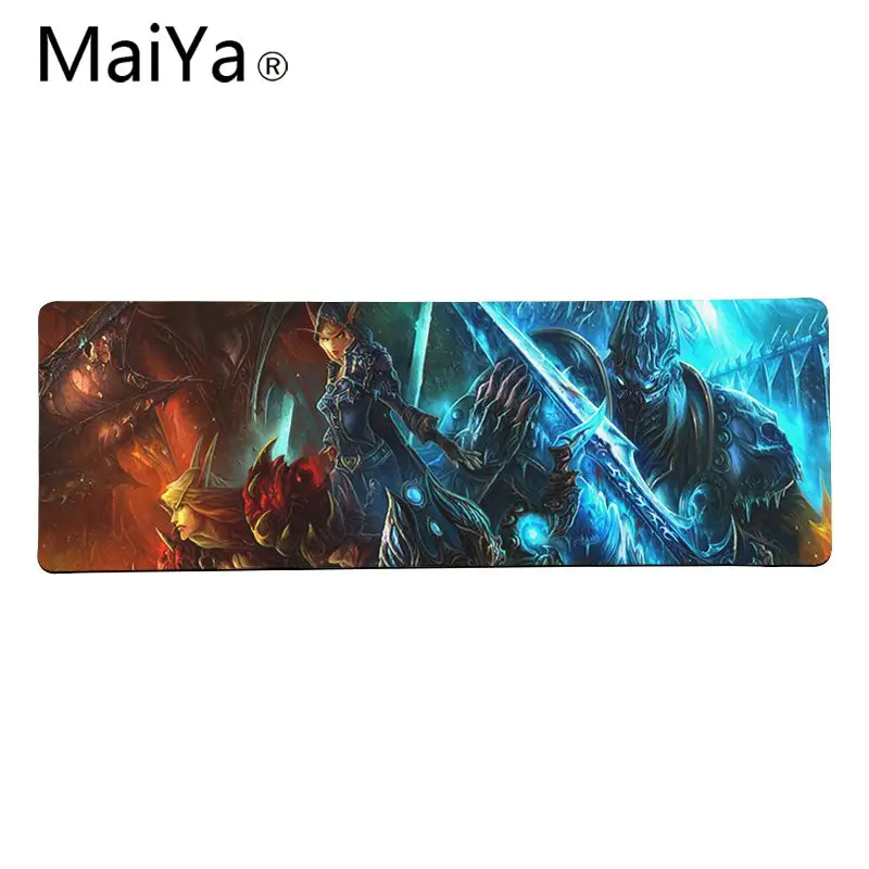 Lock Edge 40X90cm Maiya высокое качество World of Warcraft WOW резиновый ПК компьютерный игровой коврик для мыши большой коврик для мыши клавиатуры коврик - Цвет: Lock Edge 40X90cm