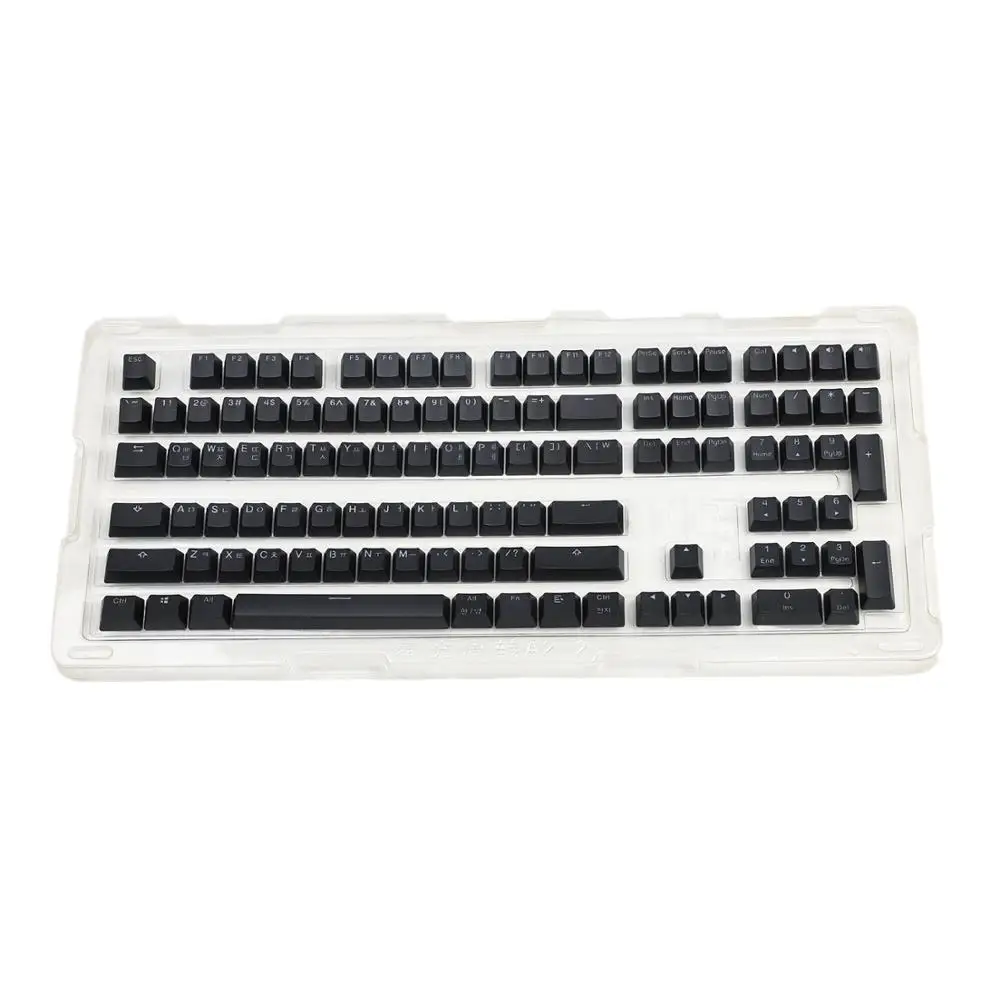 YMDK 108 корейский двойной выстрел PBT Shine Through OEM профиль набор клавиш подходит для