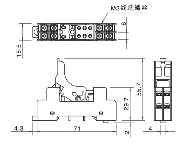 Din-рейка защелкивающиеся релейные розетки 157FF-1Z/2z-c1 P2RF реле 5Pin 8Pin для SJ2S RJ1S G2R