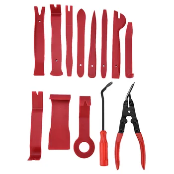 

13 Pcs Car Radio Door Clip Panel Trim Dash Audio Plastic Removal Pry Tool Parts