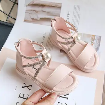 

Kids Sandals Girls Shoes New Brand Summer Rhinestone Fashion Princess Girls Sandals Slipper Children Beach Sandals For Girls
