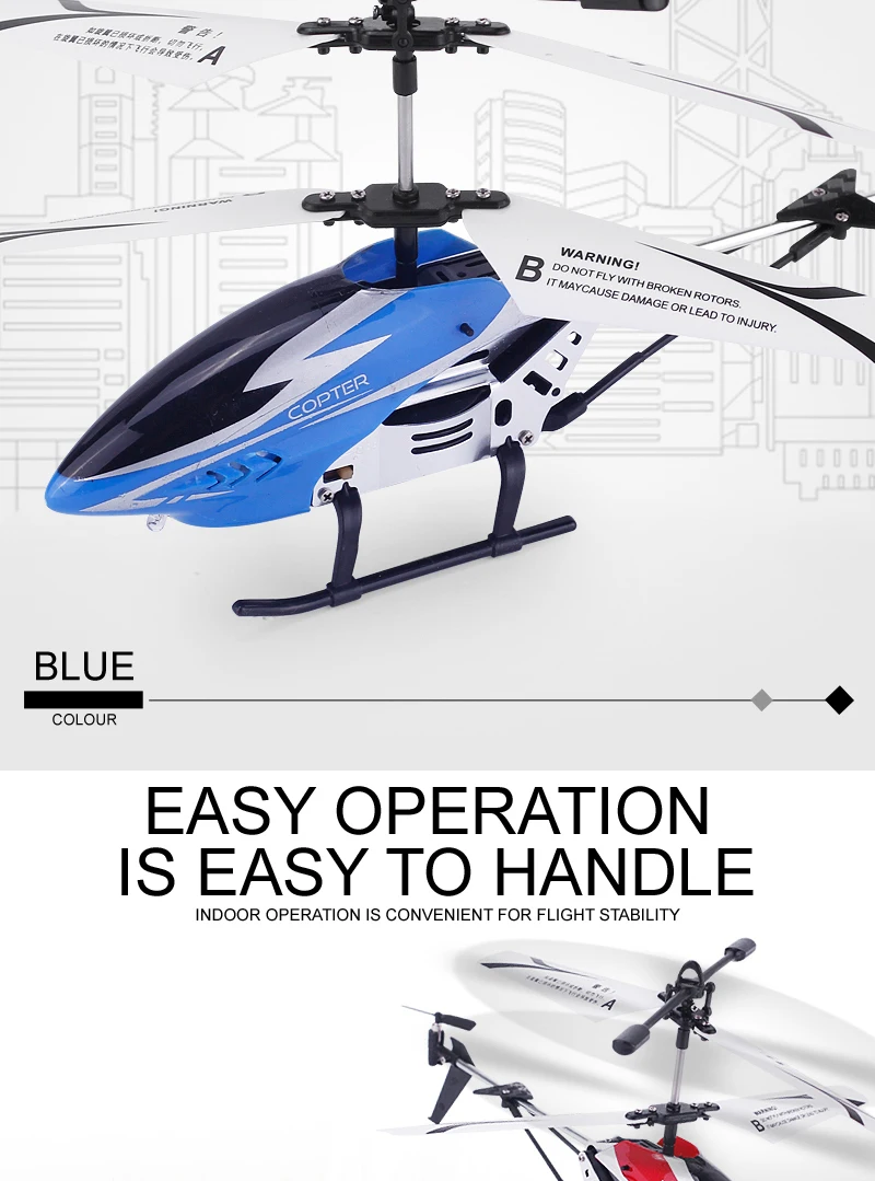 Alloy RC Helicopter Mini Drone Kids Toys 2.5/3.5 Channel Drop-resistant Alloy Helicopter  Mini Drone Toys For Children RC Drones