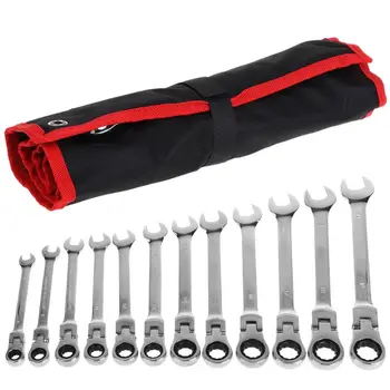

12Pcs/set Wrench Multitool Key Ratchet Spanners Set of Tools Set Wrenches Universal Wrench Tool Car Repair Tools 40JE