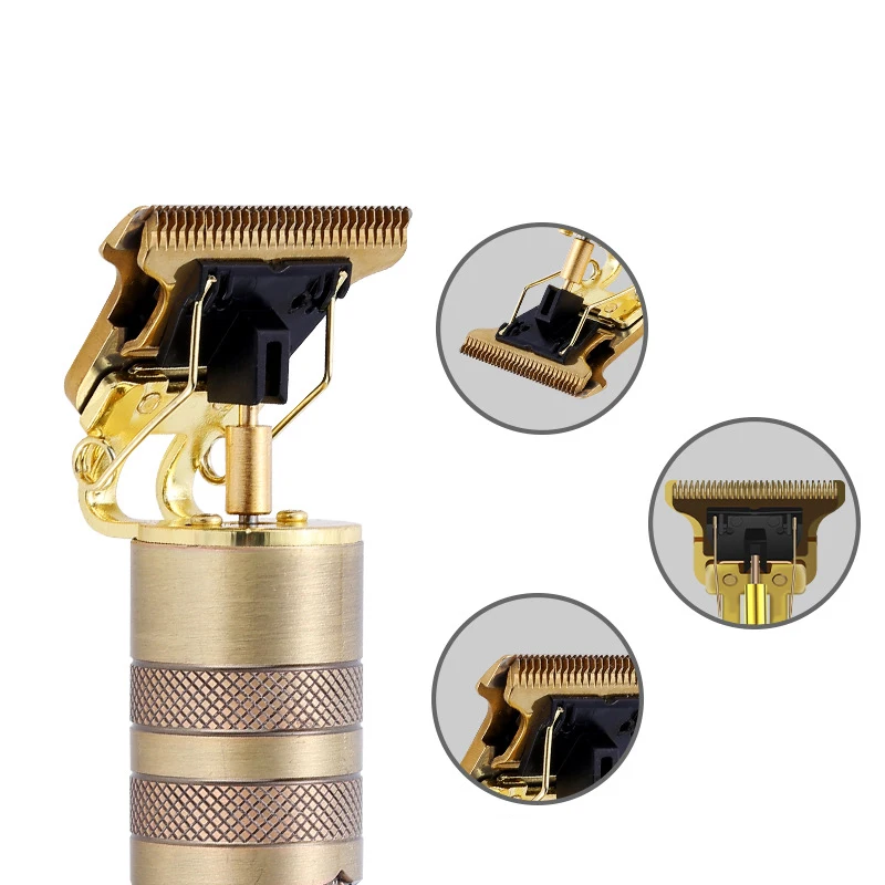 T-Shaped Hair Clipper Blade With Stand T9 Blade Trimmer Replacement Head Replacement Clipper Head t-shaped razor 3