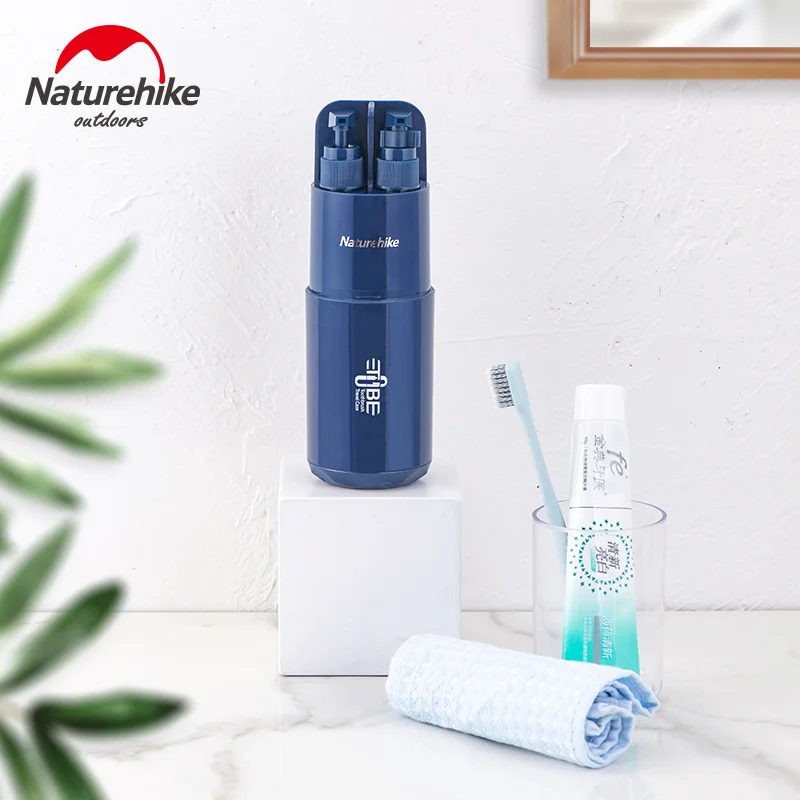 

Naturehike 45ml Sub Bottling Portable Gargle Cup Multifunction 8 Piece Suit Leak Prevention Dry Wet Separation Travel Cup Suit