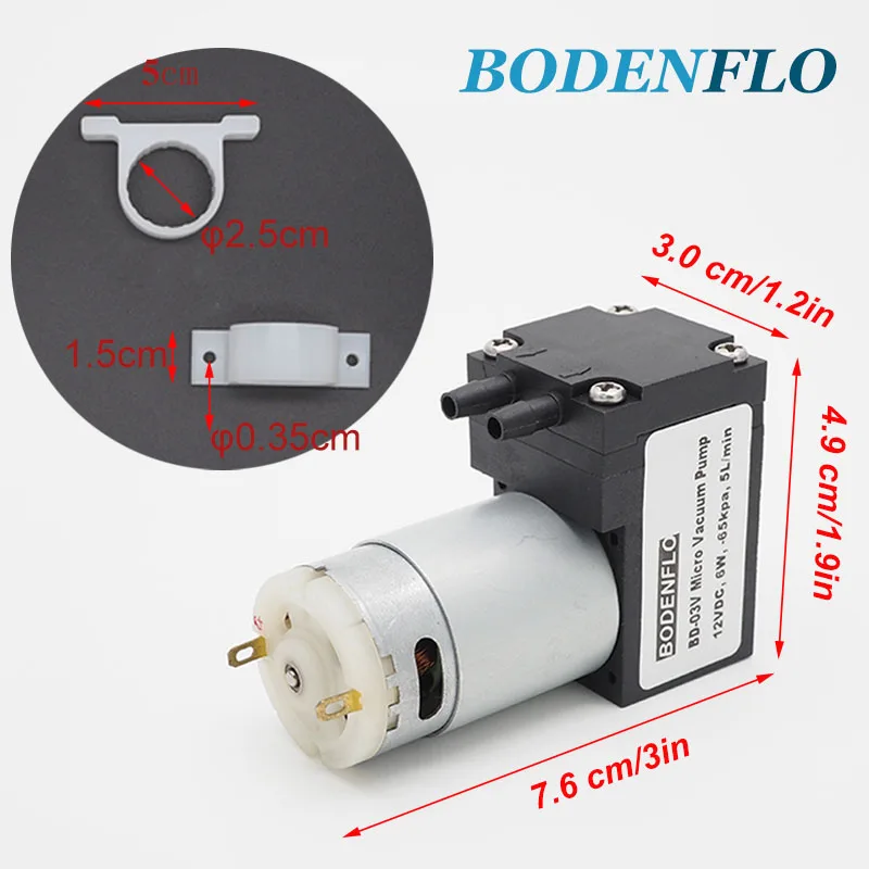 Dc 12v mini bomba de ar 6l