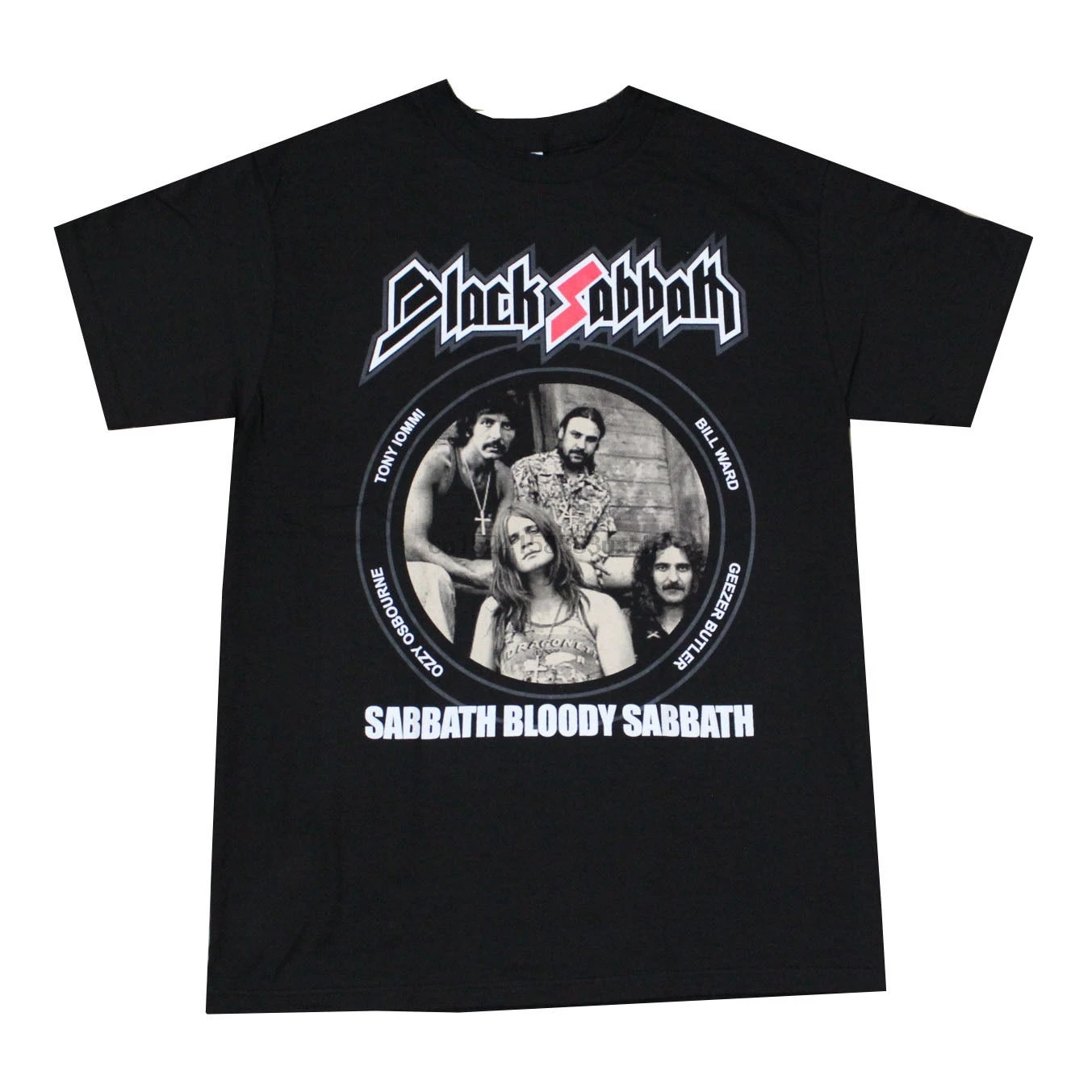 Мужская футболка Sabbath Bloody черная с ретро принтом летняя мужская |