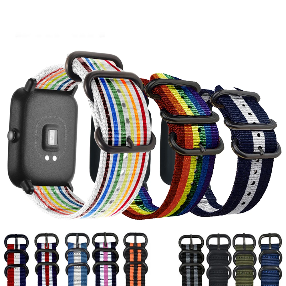 Новое поступление 20 мм цветной ремешок для samsung gear sport s2 классический amazfit bip galaxy