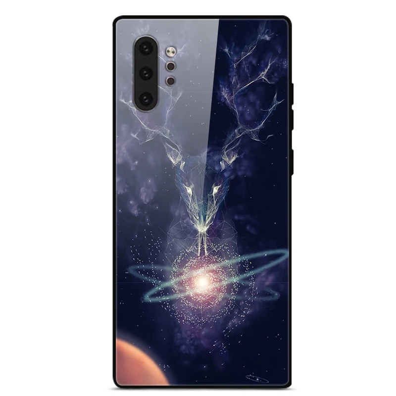 Premium Tempered Glass Protective Phone Case with Hard Back Cover and Bumper Guard