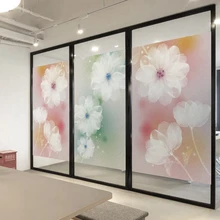 60x120 см стикер на окно матовый оттенок спальня свет непрозрачные для ванной гостиной ванная комната украшение Ландшафтная стеклянная пленка