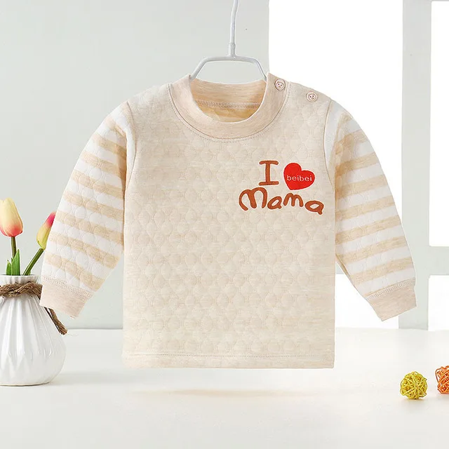 

New Baby Boys Girls Warm Underwear Tops Long Sleeves for Newborn Toddler Infant Clothes Winter Autumn Kids Clothing Top 6M 12 3T