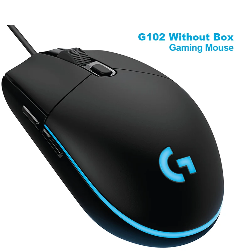 Logitech G502 HERO High Performance Gaming Mouse with 16,000DPI Programmable Tunable LIGHTSYNC RGB for Mouse Gamer Hero Sensor - Цвет: G102 Without Box