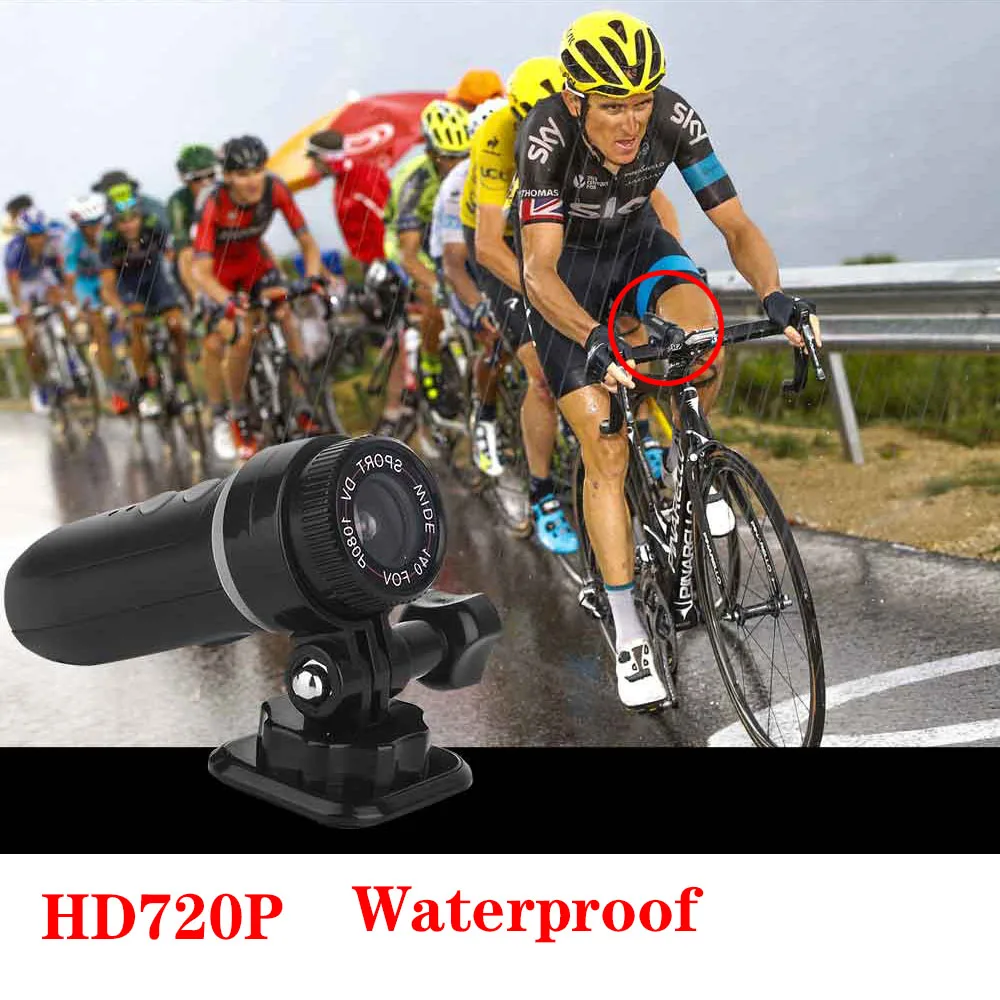  mini T01 Motorcycle Camera Helmet Sport 140 Wide Angle DVR HD720P TF Maximum 32GB 7 hours StandbyTi
