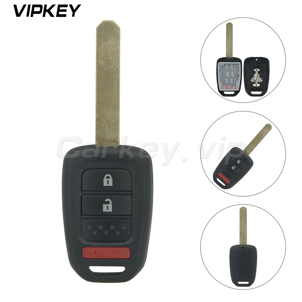 Remotekey дистанционный ключ оболочки MLBHLIK6-1T Замена 2 кнопки с паникой для Honda Accord Civic