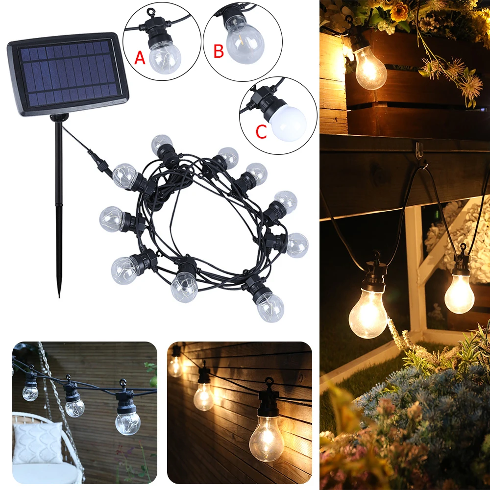 

LED String LED Solar Lamp Power Fairy Lights patio lawn porch Solar Garlands Garden gate yard Party Christmas Outdoor Decor D30