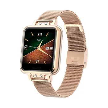 

ZL13 Fashion Women Smart Watch Stainless Steel Heart Rate Blood Pressure Color Screen Smartwatch for Android iOS Phone