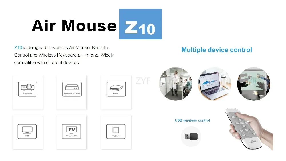 Zyf Z10 Air Remote, 2.4g Backlit Voice Remote Control With Wireless  Keyboard Touchpad, Anti-lost Function, For Android Tv Box - Remote Control  - AliExpress