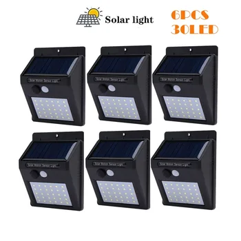 

30/40 LED Lamp Solar Garland Power Lamp PIR Motion Sensor Wall Light Outdoor Solar Lighting Waterproof Energy Garden Light