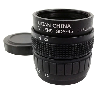 

Television TV Lens/CCTV Lens for C Mount Camera 35mm F1.7 in Black