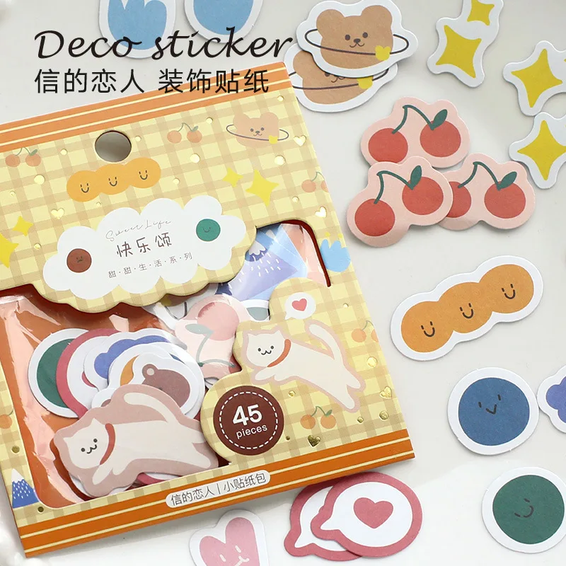Sweet Life Fresh Lovely Hand Account DIY Paper Sticker Decoration Ablum Diary Scrapbooking Label Cute Stationery | Канцтовары для