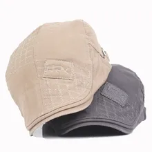 Стильный бар винтажный хлопоковый берет Кепка s зима солнце дышащая кость шапки женские мужские елочки Твердые Плоские береты шапка