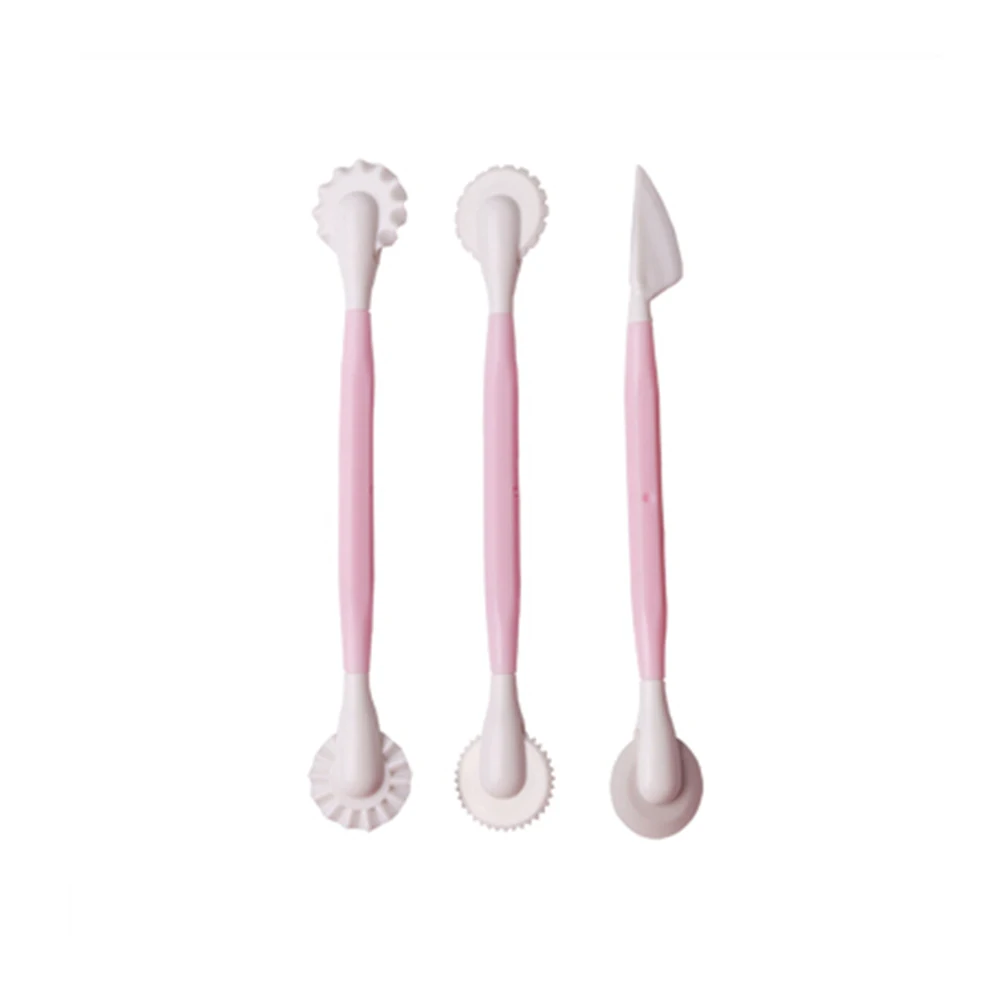 3PCS 4 шт. формочки для печенья цветок сахарное Ремесло Металл моделирование мяча Набор DIY нержавеющая сталь Ручка для выпечки инструменты для украшения тортов из мастики - Цвет: 3PCS