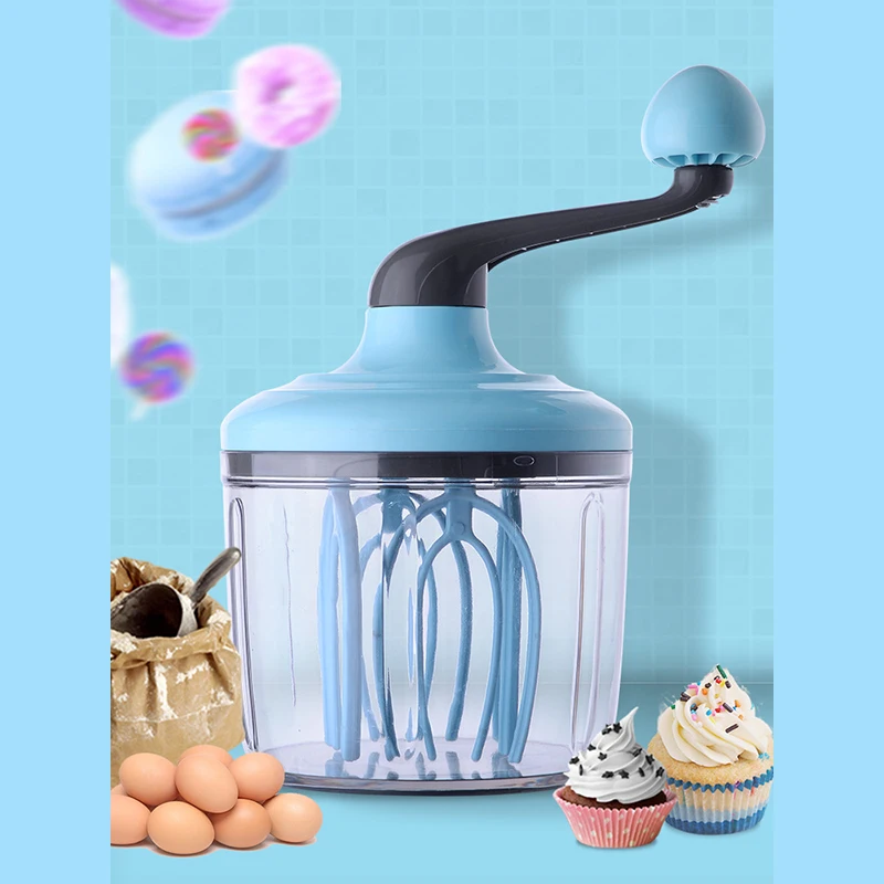 

Hand-cranked Cream Whisk Egg Beater Baking Tools Blender Cream Stiring Foam Mixer Egg Beater Dough Household Kitchen Tools