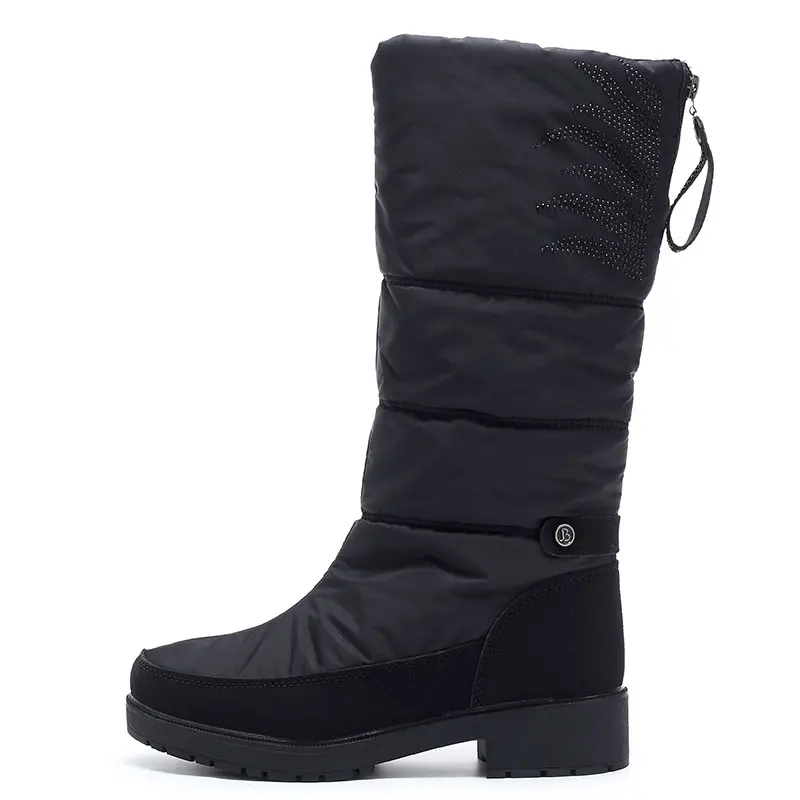 Cena GOGC buty damskie średnio wysokie buty z cholewami buty zimowe damskie buty śnieżne buty kobieta buty zimowe buty zimowe damskie wodoodporne G9939