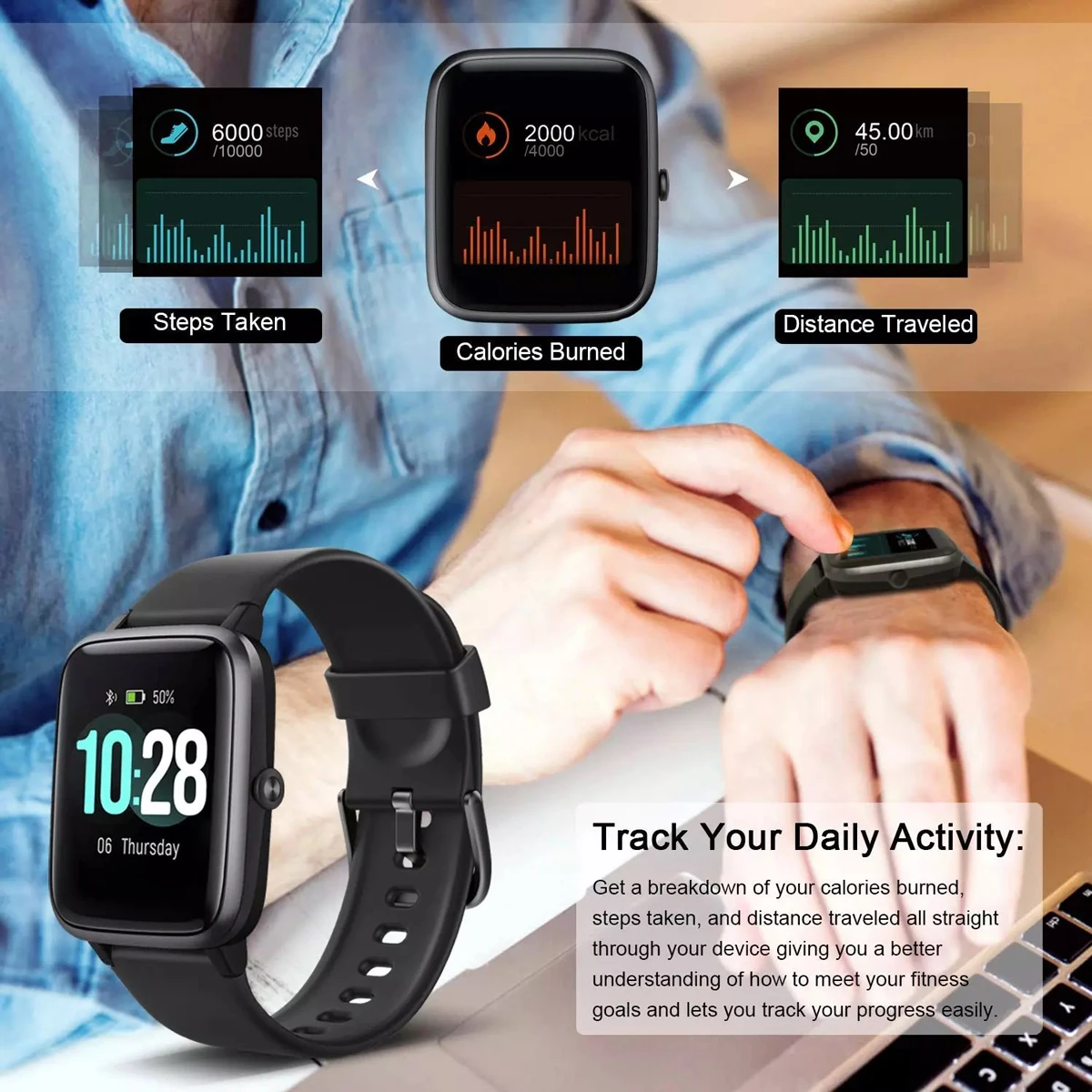Умные часы Willful SW021 для телефонов 