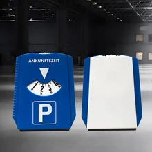 Автомобильный парковочный диск таймер часы Прибытие времени дисплей синий пластик парковочные инструменты времени