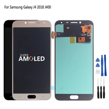 AMOLED ЖК-дисплей для samsung Galaxy J4 экран дисплей кодирующий преобразователь сенсорного экрана в сборе Замена J400 J400F Бесплатные инструменты
