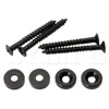 15mm Dia Black Guitar Bass Neck Joint Ferrules/Bushings Complete with Matching Screws Pack of 4 ► Photo 3/3