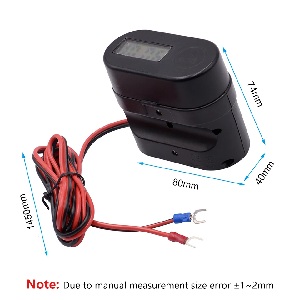 1 шт. 12 В/24 В мотоциклетная Зажигалка 3A Dual USB зарядное устройство для мобильного телефона с светодиодный+ Цифровой вольтметр электронный таймер