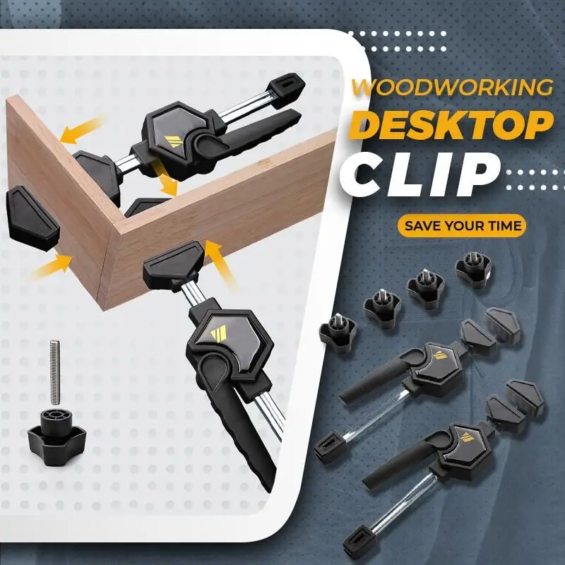 Woodworking Desktop Clip 2PCS/Set Adjustable Frame Woodworking Fixed Clip Carpentry Clamp Fast Clip Desktop Auxiliary Tools