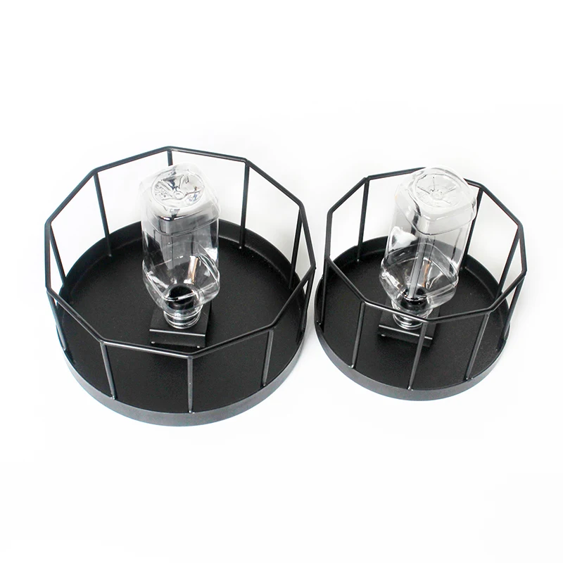 Stainless Steel Turtle Feeder Bowl Basin Food Dispenser Feeding Tool Multifunction Aquarium Turtle Reptile Amphibian Pet Supply
