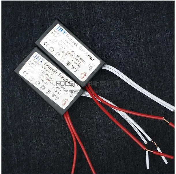 

DHL 50 pieces 20W - 50W 220V to 12V Halogen Light G4 MR 16 Quart Bulb LED Driver Power Supply Converter Electronic Transformer