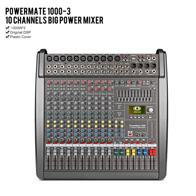 Top 5a Quality Powermate 1000 3 Powered Audio Sound Mixer Pm1000 3 Professional Mixing Console For Dynacord Mixer Dj Stage Stage Audio Aliexpress