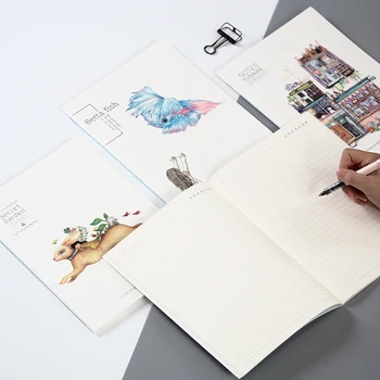 

ROWBOE cute stationery Korea B5 small fresh notebook cute car line soft surface learning office notebook kawaii supplies