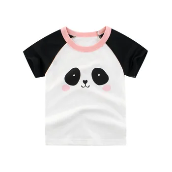 

Kids T Shirts For Girls 2020 Summer Cartoon Print Short Sleeve Top Tees Baby Cotton T shirts Boys Girls Boys T Shirts