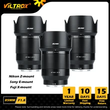 VILTROX 85mm F1.8 II STM Auto Focus Portrét s velkou clonou AF pro Sony s bajonetem E Objektiv fotoaparátu Nikon Lens Z s bajonetem Fuji X