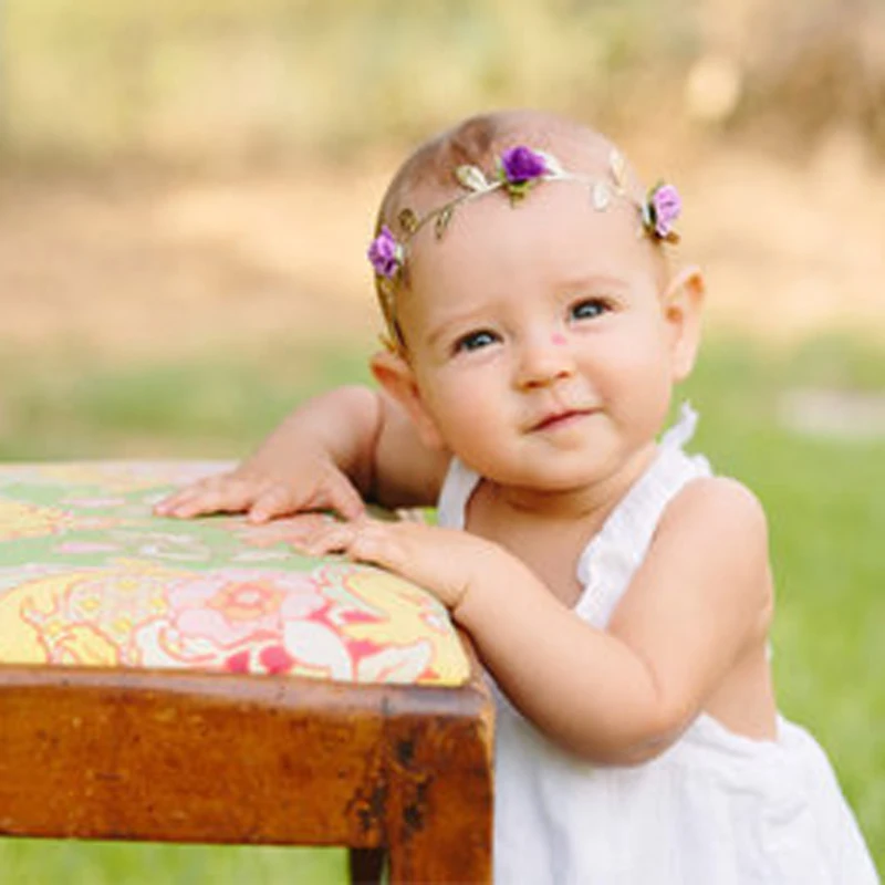 WARMOM Children Roses Hair Accessories Flower Hair Band Fashion Hot Selling DIY Handmade Flower Headbands Cute Beauty Kids Stuff