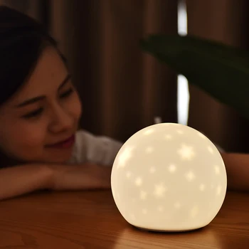 

Children silicone Star Projector Light Rechargeable Colorful Lights Cute Night Light Home Bedroom Decoration Lamp