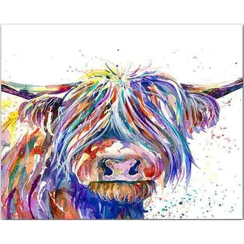 

5D Diamond Embroidery pattern full Square Rhinestone mosaic Cattle Needlework stickers Diy Diamond Painting Cross Stitch Yak