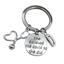 Европа и Америка она поверила tao heart · traeh xing Echometer слуховой аппарат с английской надписью Доктор Медсестры брелок