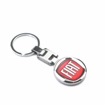 

1PCS Car key ring chain pendant for Fiat Panda Bravo Punto Linea Croma 500 595 keychain Car-Styling Accessories