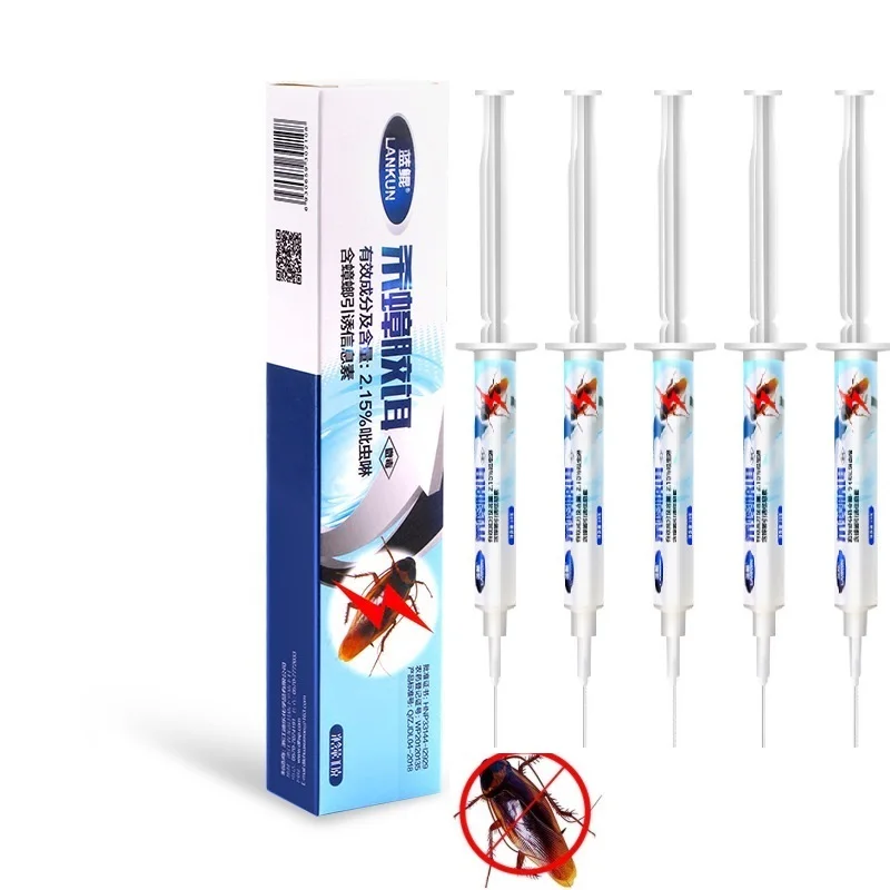 

5pcs/lot Strong attraction Cockroach Medicine 20g Gel Bait Strength Drugs Nontoxic Effects Tube Style Spraying Pest Control