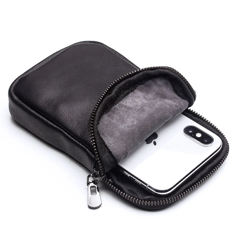 

Pure Hand-Made Universal Phone Pouch For Ulefone Armor 3W X3 6E X2 3T 3 5 X 2S Power 6 5 5S 3L 3 3S 2 Genuine Leather Phone Case